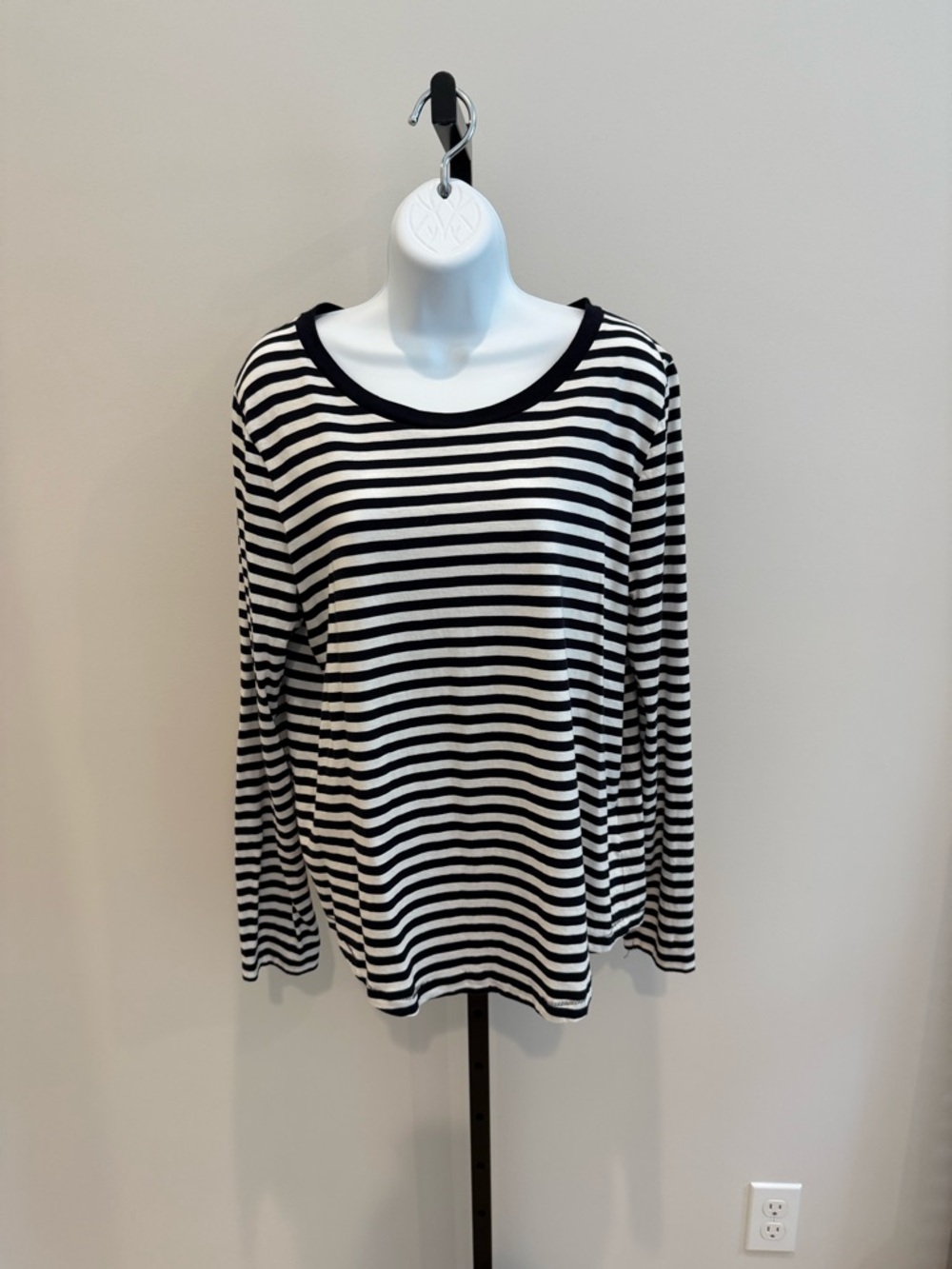 COS Black & White Striped Long-Sleeve Tee